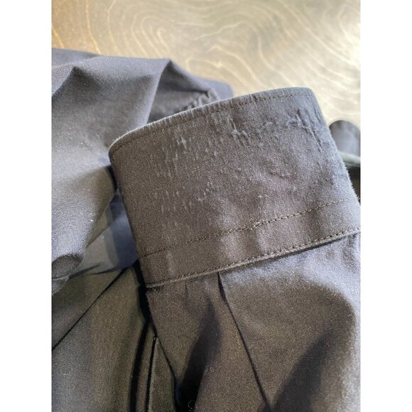 VTG GIVENCHY Black Stars Embroidered Cotton Buttons Long Sleeve Shirt Sz 38 Sz S - Picture 14 of 15